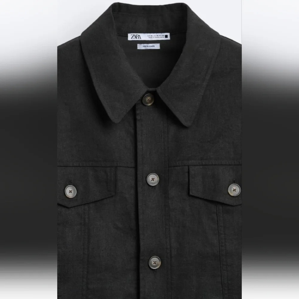 Zara Men’s Linen Jacket Sz-L - Picture 6 of 10